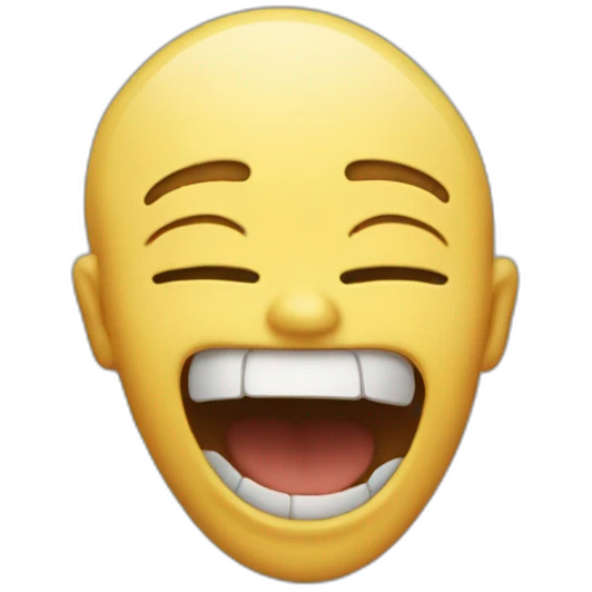 An emoji who is dead of laughing emoji
