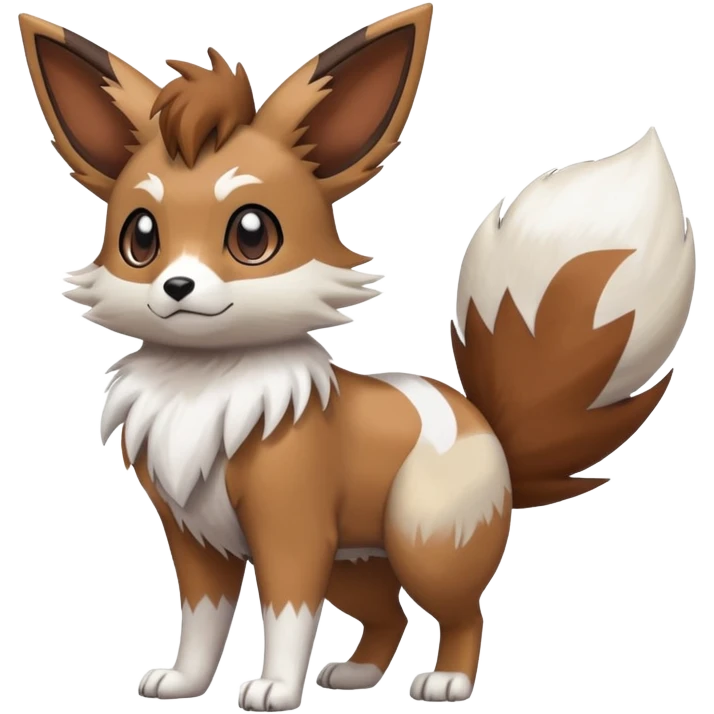 Furret-Lycanroc-Eevee-Hybrid (Full body) emoji
