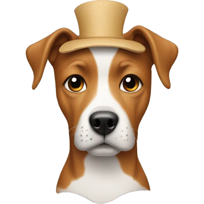 Face with a dog on its head emoji