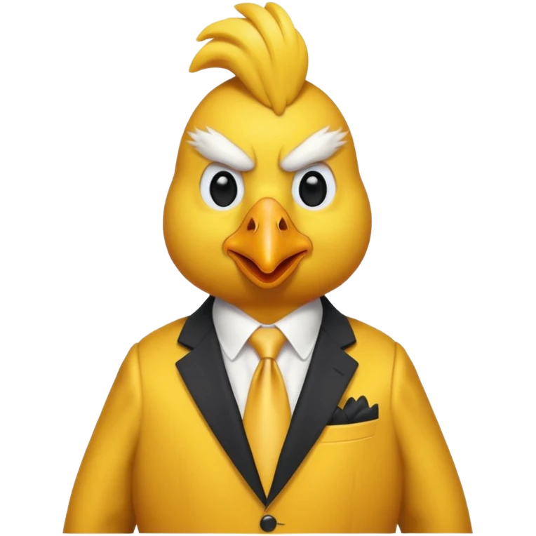 Donald trump dressed as a chicken  emoji