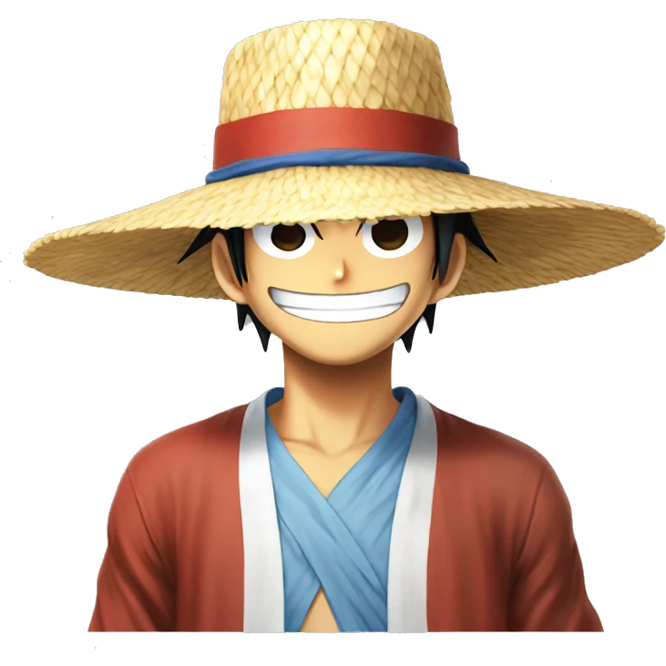 Luffy One Piece Straw Hat emoji