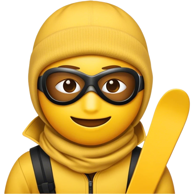 Emoji with ski mask emoji