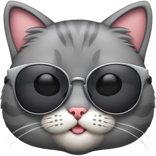 Cat wearing sunglasses emoji