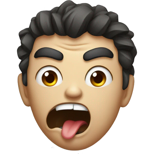 angry and tongue out emoji