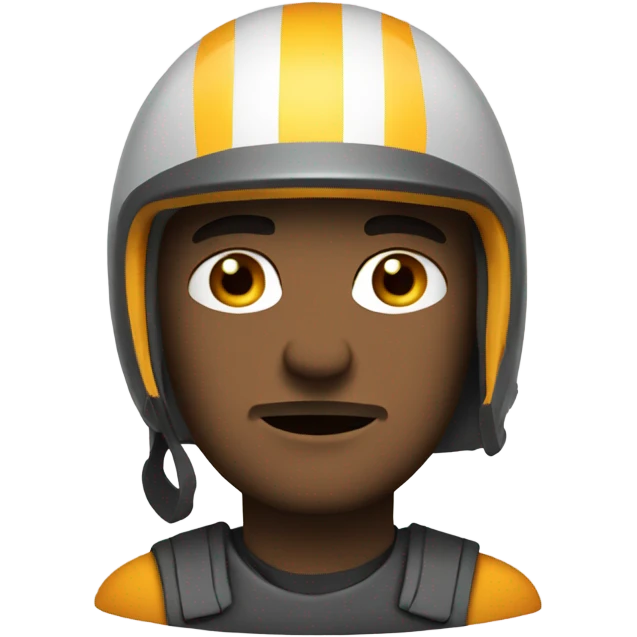 the man in the helmet emoji