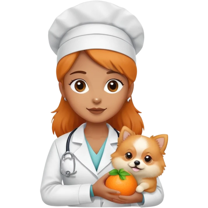 brazilian veterinary nurse with lulu pomeranian emoji