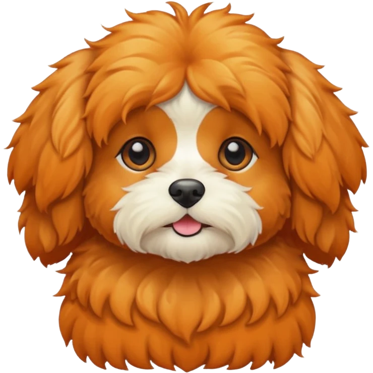 Cavapoo  apricot no white at all all orange  emoji