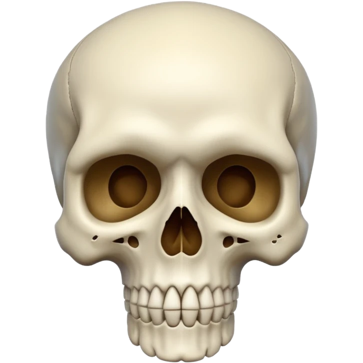 Create a skull with face on :) emoji