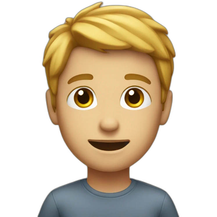 Boy speaking in mike emoji