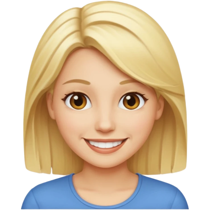 Woman blond emoji