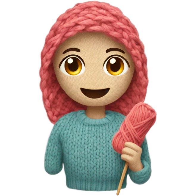 Knitting  emoji