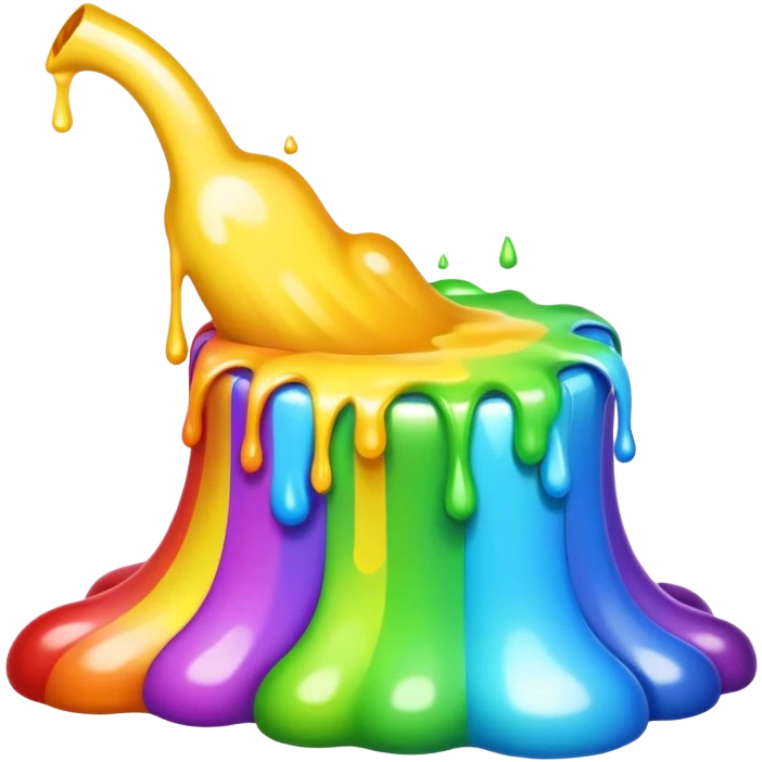 rainbow puke emoji