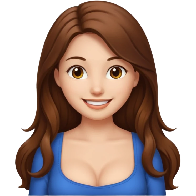 naked girl with big breasts emoji