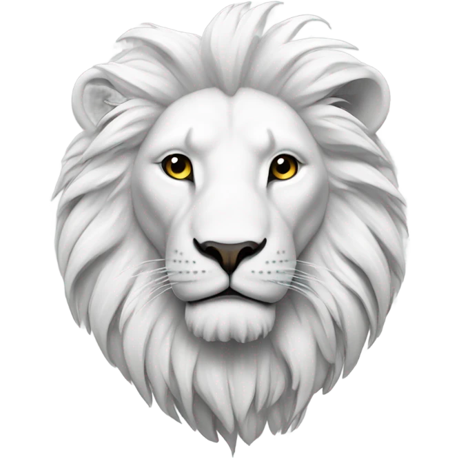 Lion white  emoji