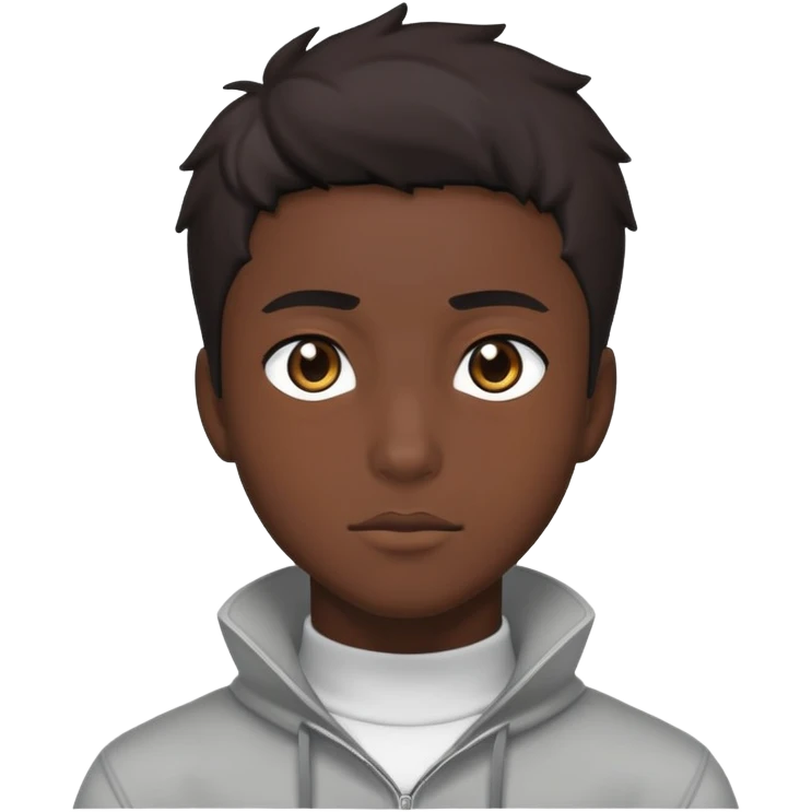 Dark anime guy emoji