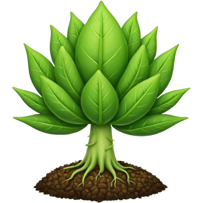 Giant seed plant growing emoji