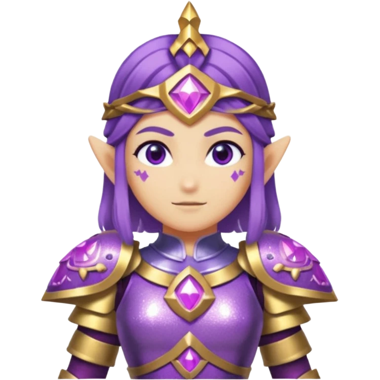 glitter purple zelda emoji