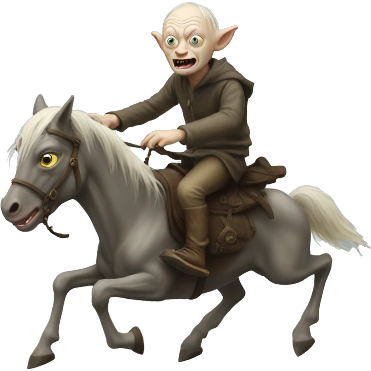 gollum riding shadowfax emoji