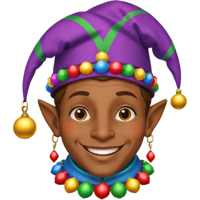 African American Medieval jester  emoji