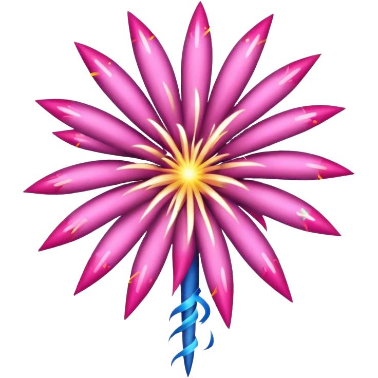 firework pink emoji