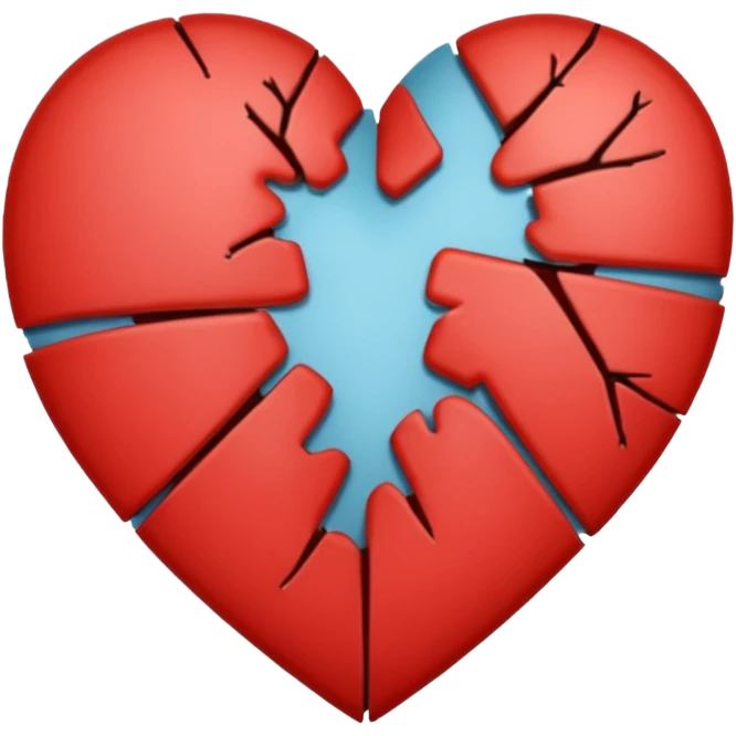broken heart slowly mending with a patch emoji