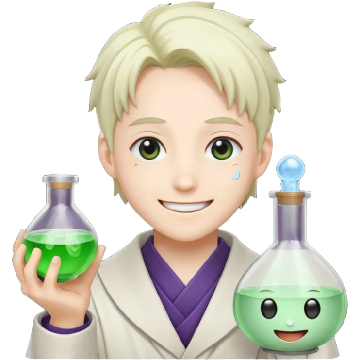 Senku ishigami with potion emoji