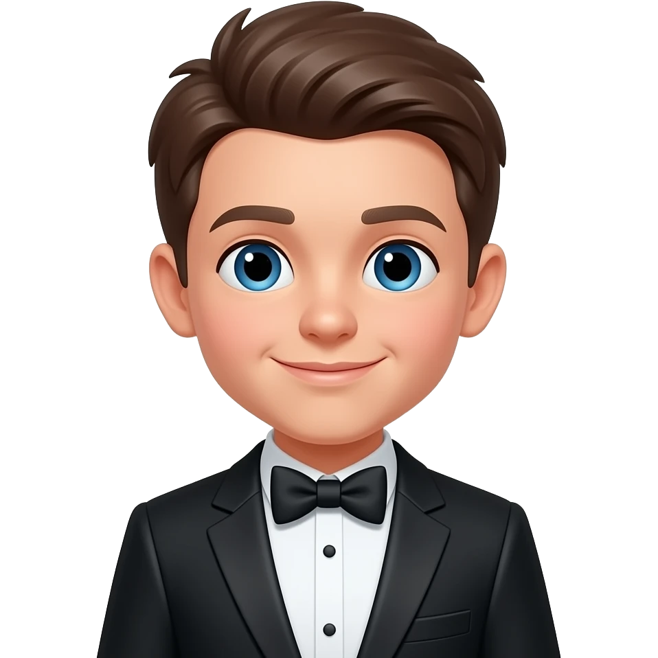 boy with spice and wear tuxedos front view emoji