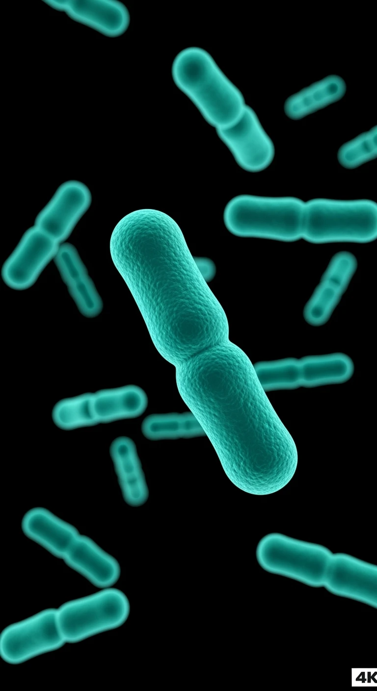 batteri intestinali turchesi fluttuano in aria, ma iperrealistica 4k emoji