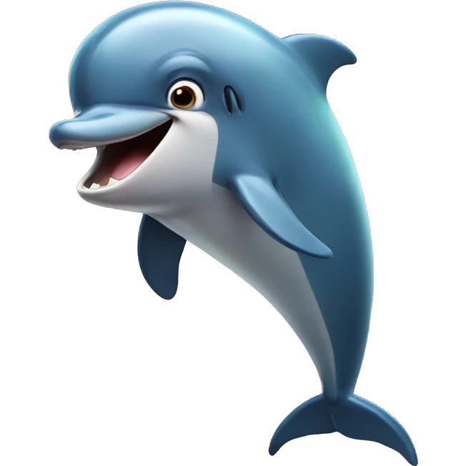 a shocked dolphin emoji