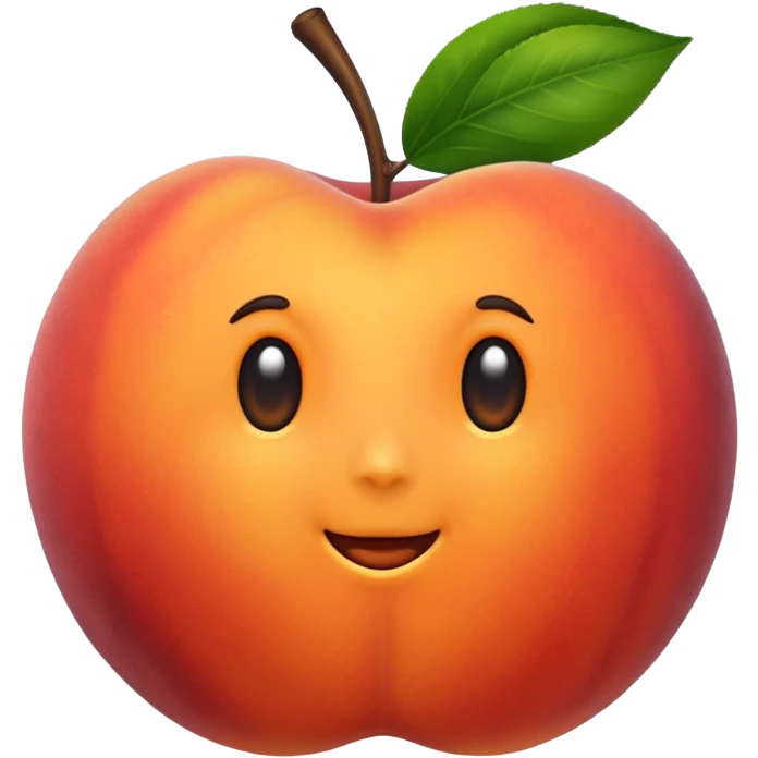 Juicy peach emoji