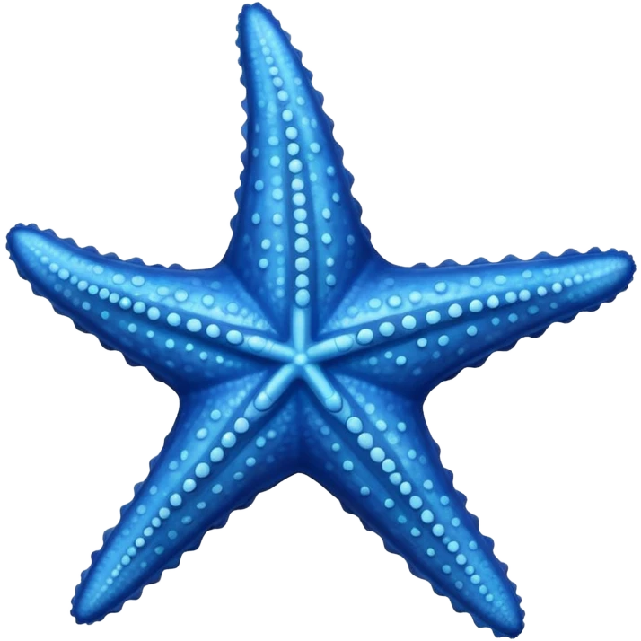 Blue starfish emoji