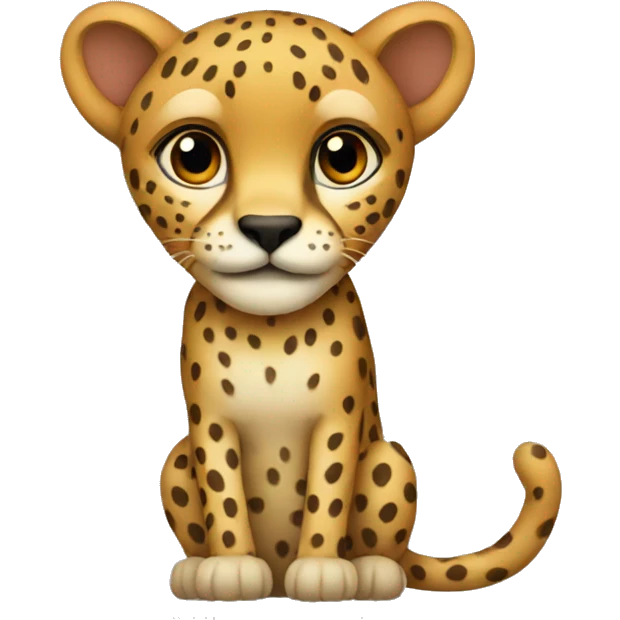 Cheetah heart emoji