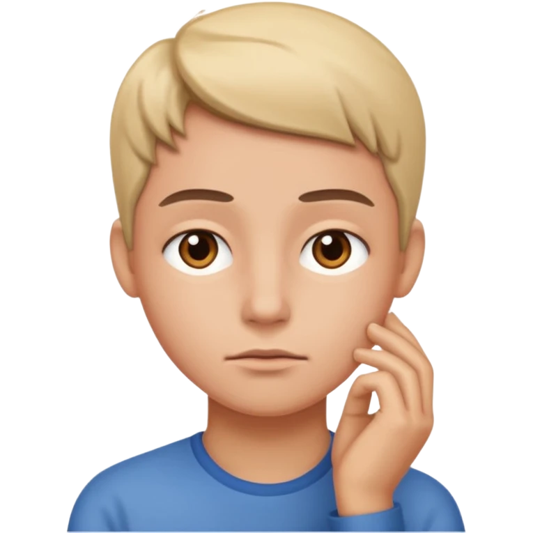 a person thinking emoji