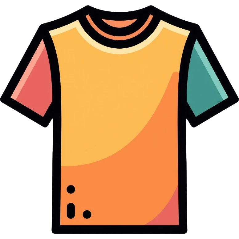 T-shirt with collar emoji