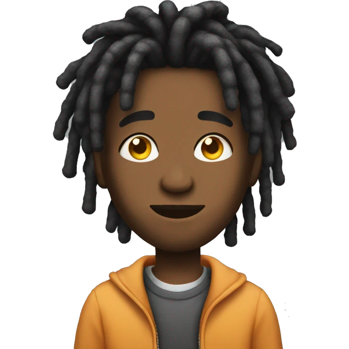 Glo gang with short dreads emoji