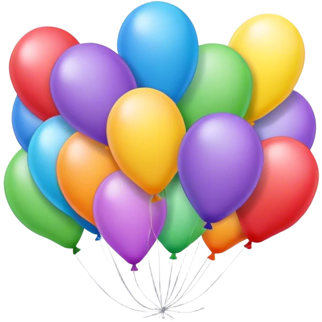Happy birthday balloons  emoji