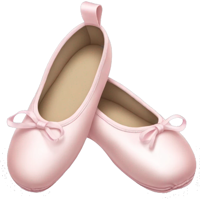 Pale pink ballet shoes emoji