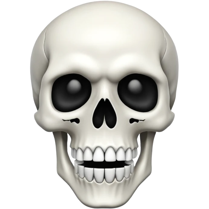 tête de mort avec une bouche de sigma emoji