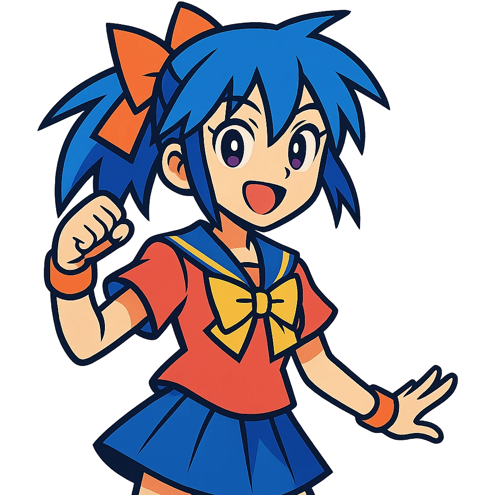 vibrant toon style anime character emoji