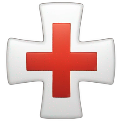 Red cross emoji