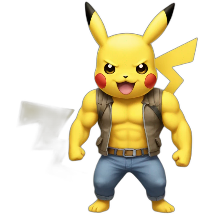 pokemon-pikachu-muscle emoji