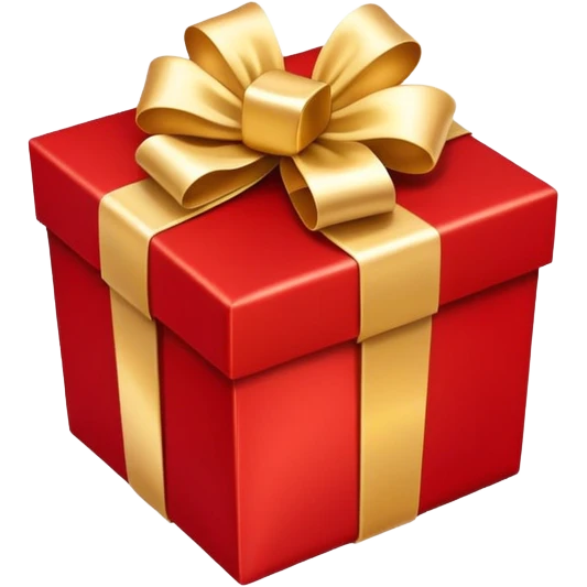 gift box with a bow, surrounded by sparkles emoji