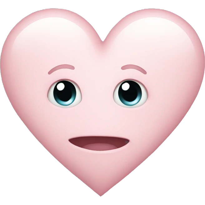 pale pink heart emoji