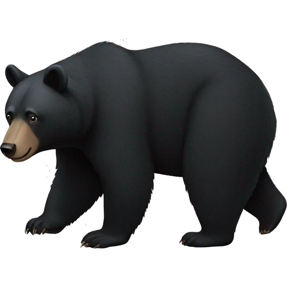 black bear symbol emoji