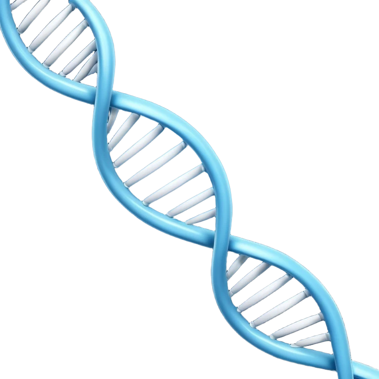 3D render of DNA Helix, forensic investigation aesthetic, sterile clinical lighting, cool blue undertones, sharp high-contrast details, professional clean look. emoji