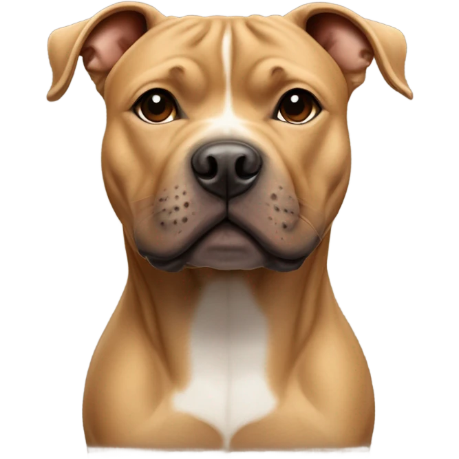 Staffordshire bull terrier light brown emoji