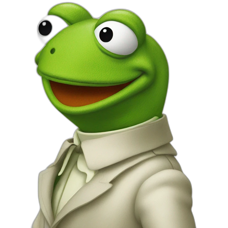 french kermit the frog emoji