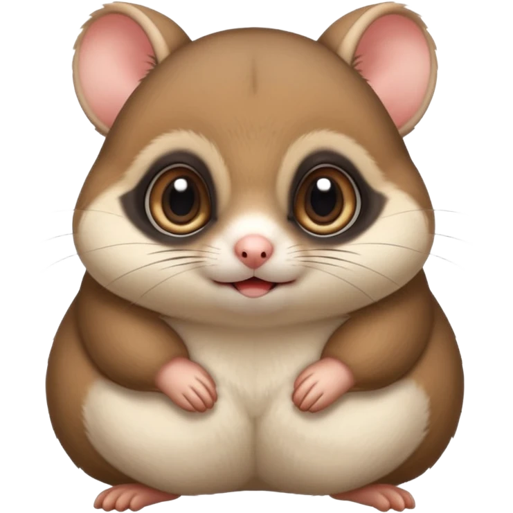 Fat and cute Japanese flying squirrel  emoji