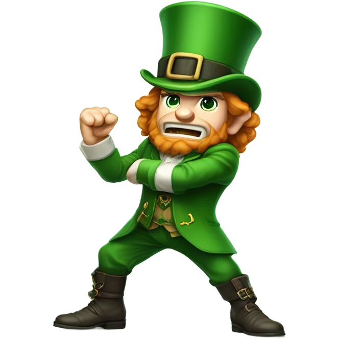 Leprechaun Fighting Irish emoji