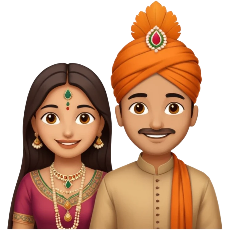 2 indian couple emoji